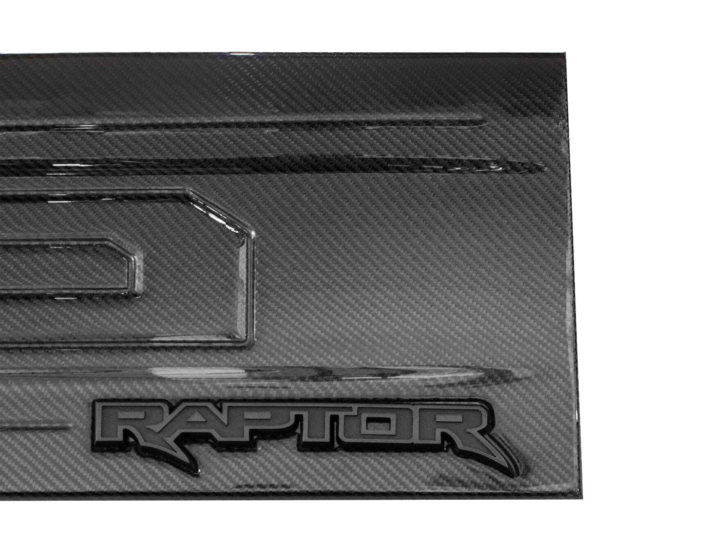 2021-2024 Ford F-150 Raptor OEM Real Carbon Fiber Rear Tailgate, Hood Vent & Fender Side Vents - Gloss Finish