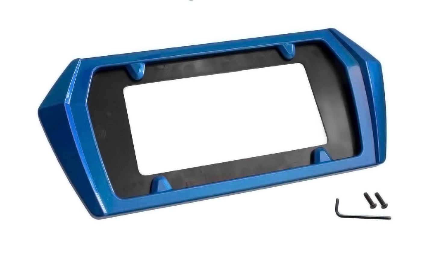 2024 Chevy Corvette C8 Rear License Plate Frame Bezel - GJV Riptide Blue Metallic