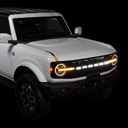 2021-2024 Ford Bronco without Front Camera LED Light Up Grille Emblem Letters Amber or White