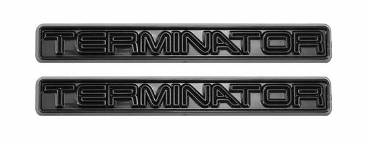 2003-2004 Mustang Cobra All Black Terminator Fender Trunk 5' Emblems - Pair