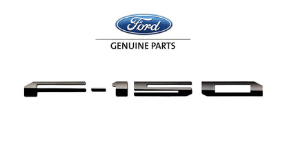 2018-2020 Ford F-150 OEM VJL3Z-9942528-B Black Platinum Stainless Tailgate Letter Emblems