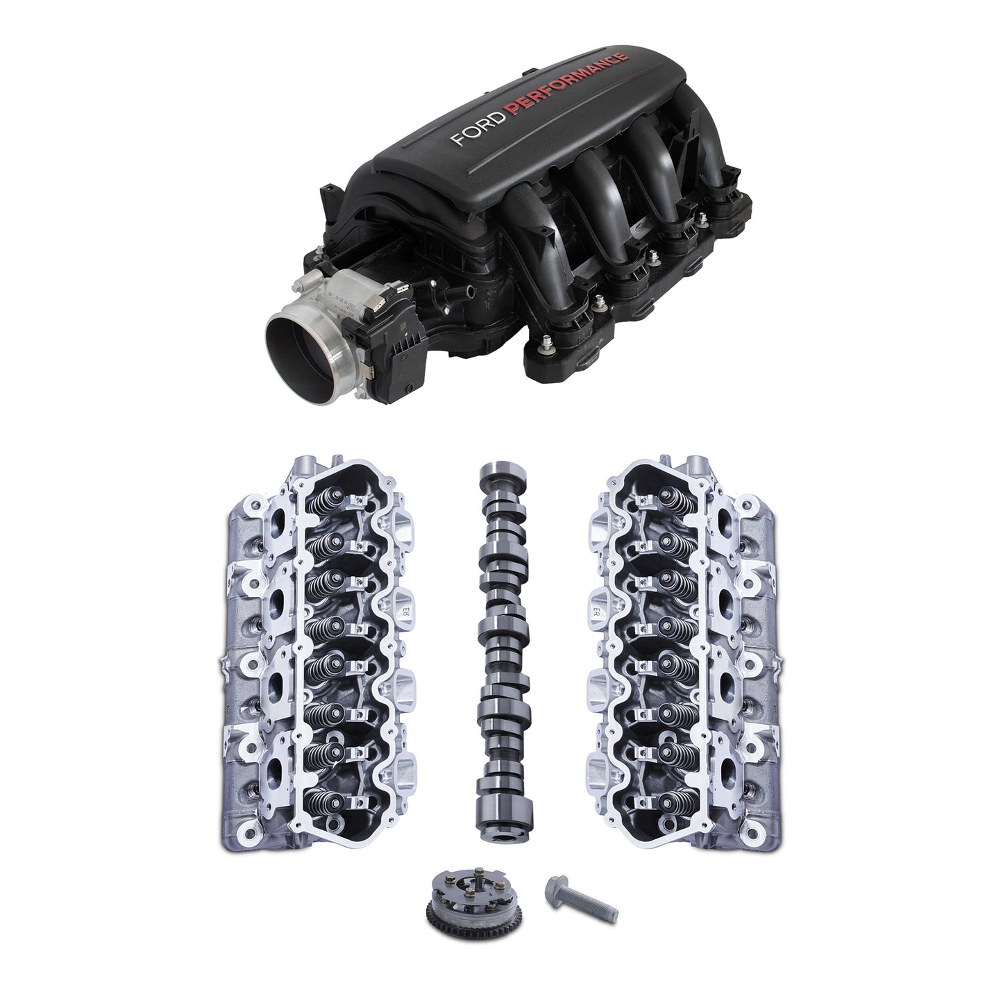 Ford Performance 7.3L Megazilla Engine Intake, Throttle Body, Camshaft, & Ported Cylinder Heads