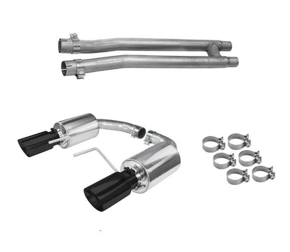 2015-2017 Mustang 5.0 GT Pypes H-Pipe & Axle Back Exhaust System Kit w/ Black Tips