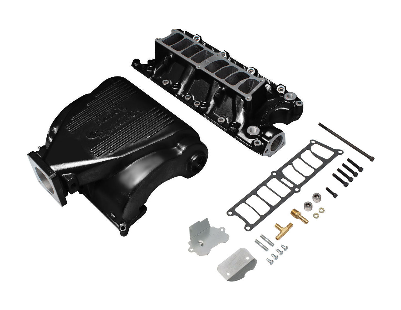 1986-1993 Mustang & Cobra 5.0 Holley SysteMAX 300-72BK Engine Intake Manifold Kit Black