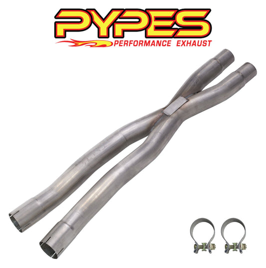 2015-2024 Mustang GT 5.0 X-Pipe Stainless Steel Exhaust Resonator Delete