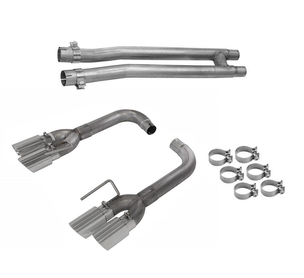 2018-2023 Mustang 5.0 GT Pypes H-Pipe & Quad Tip Axle Back Exhaust System Kit