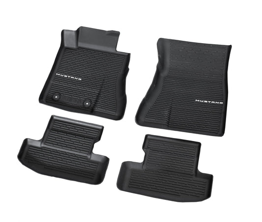 2024 Mustang Genuine Ford OEM PR3Z-6313300-AA Rubber Front Floor Mat Liners 4pc