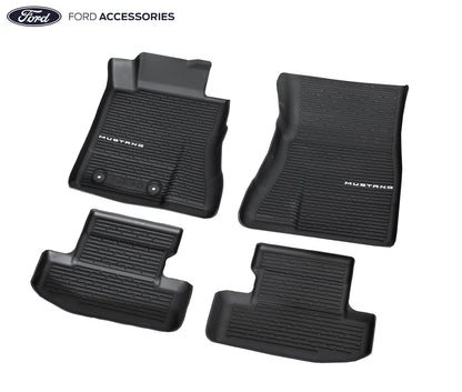 2024 Mustang Genuine Ford OEM PR3Z-6313300-AA Rubber Front Floor Mat Liners 4pc