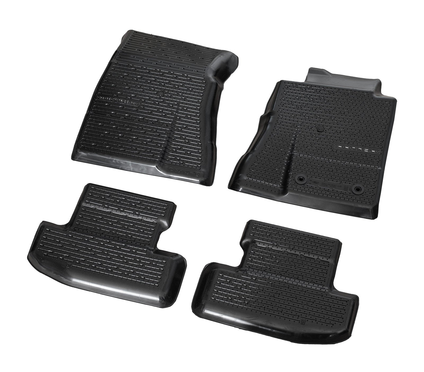 2024 Mustang Genuine Ford OEM Rubber Front & Rear Floor Mat Liners - 5pc Set