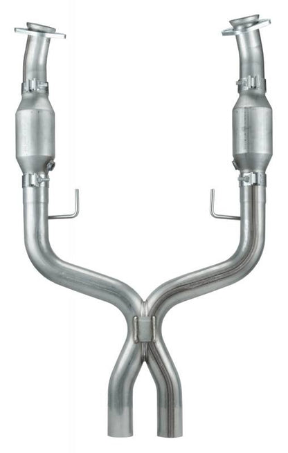 2005-2010 Mustang Long Tube Headers and EPA Compliant Catted X-Pipe Kit | 304 Stainless | HDR55SEK