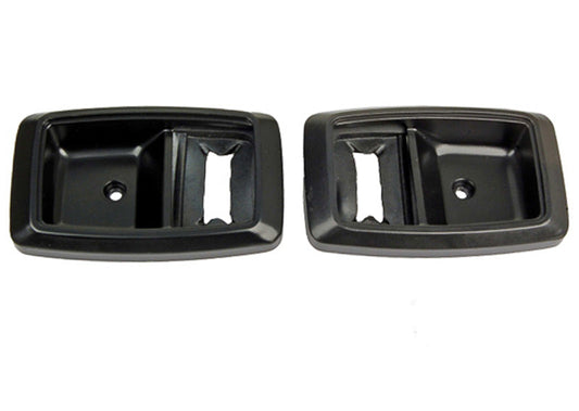 1979-1993 Mustang Black Inside Interior Door Handle Trim Bezels Ford Tooling