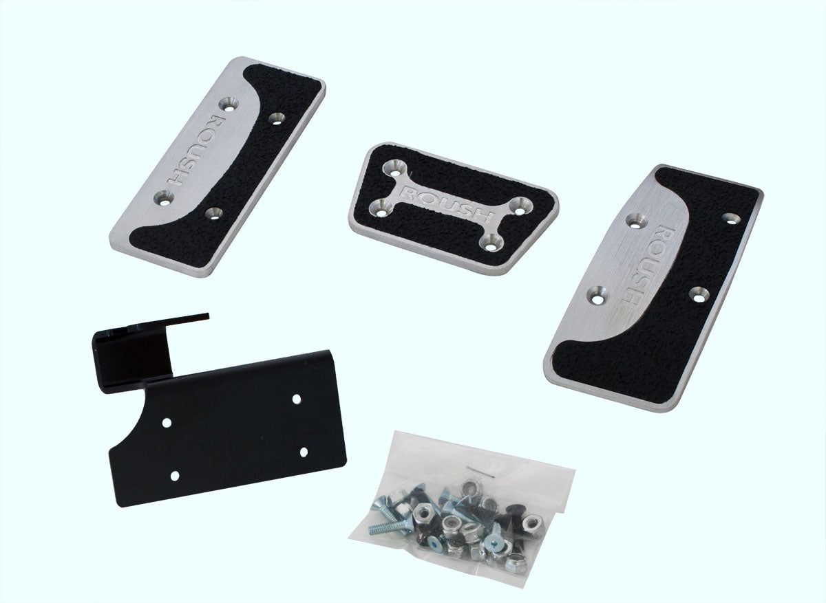 2011-2014 Mustang Roush 421125 Billet Automatic Gas Brake & Dead Foot Pedal Kit