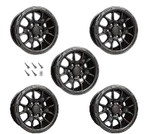 2021-2024 Ford Bronco R Roush 17" x 8.5" Set of 5 Iridium Gray Wheels & TPMS Kit