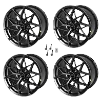 2015-2023 Ford Mustang Mach 1 OEM Staggered Dark Charcoal Wheels 19" x 11" 10.5"