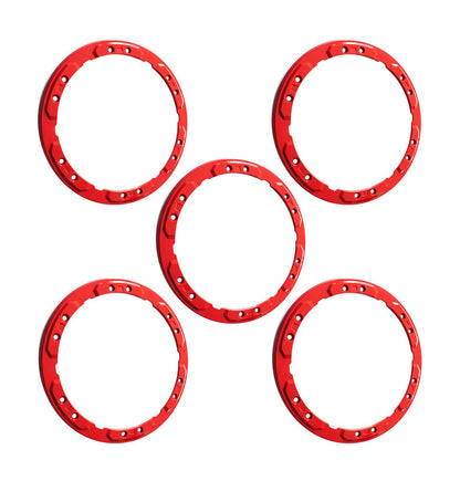 2021-2024 Bronco Ford OEM M-1021K-BLR 5pc Red Bead Lock Wheel Trim Ring Kit