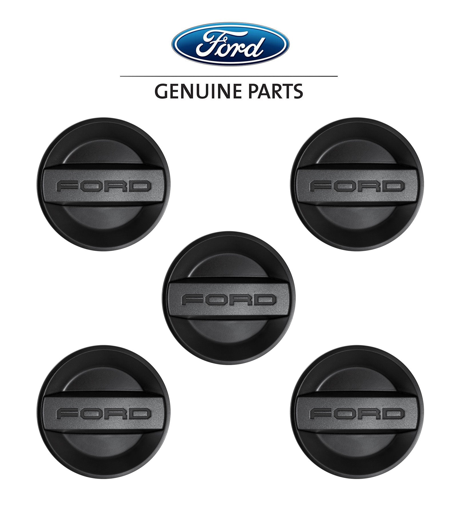 2022-2023 Bronco Raptor Genuine Ford OEM ML3Z-1130-A Wheel Center Caps Set of 5