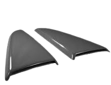 2015-2020 Mustang Genuine Ford Side Quarter Window Cover Scoops Magnetic Gray J7