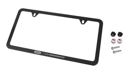 Mustang F-150 Ford Performance Black Stainless Steel License Plate Frame