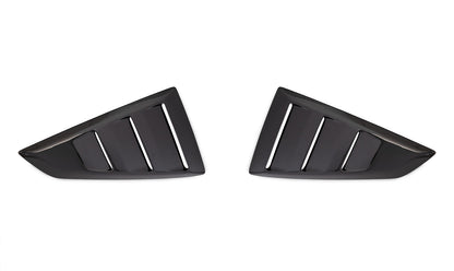 2024 Mustang Genuine Ford OEM VPR3Z-63280B10-B Gloss Black Quarter Window Louvers Pair