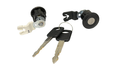 1996-2004 Mustang & Cobra Outside Door Lock Set LH & RH W/ Black Bezels & Keys