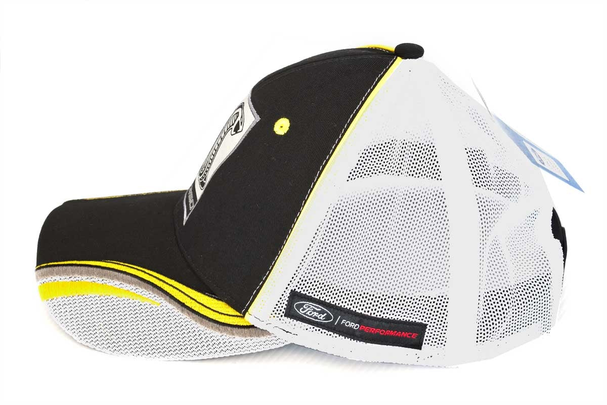 Ford Mustang Shelby GT350 Embroidered Black & Yellow Adjustable Baseball Hat Cap