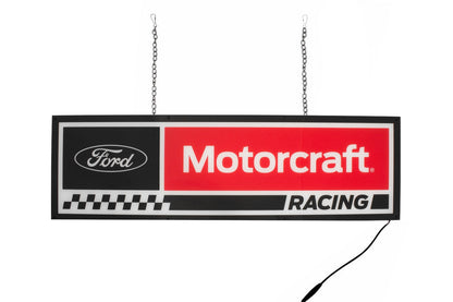 Ford Motorcraft Racing Slim LED Light Up Garage Man Cave Wall Sign 29" x 10"