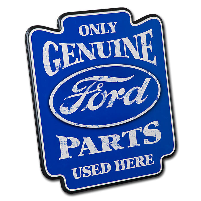 Only Genuine Ford Parts Used Here Oval Logo Pub Garage Man Cave Wood Wall Sign