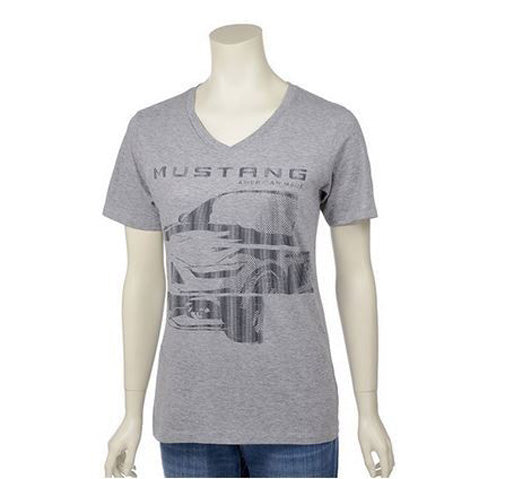 2015-2023 Mustang Ladies Mural Grey Premium Graphic Tee T Shirt Women's Large