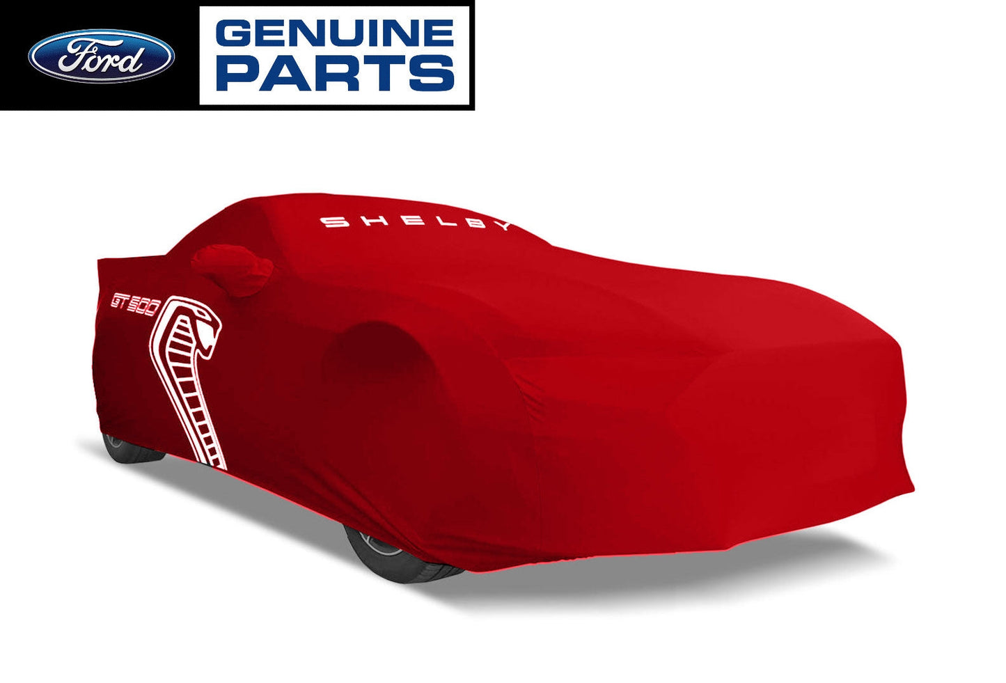 2020-2023 Shelby GT500 Genuine Ford OEM Red Indoor Car Cover w/ Snake Logo