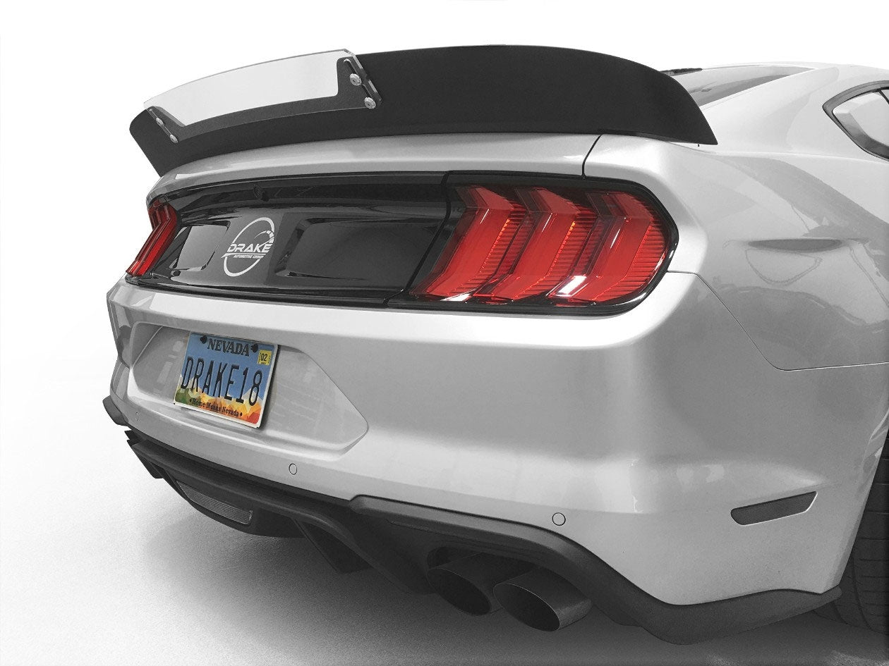 2015-2023 Ford Mustang or Shelby Wicker Bill Matte Black Rear Wing Spoiler Flap