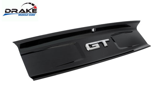 2015-2023 Mustang GT Scott Drake Rear Deck Lid Trunk Trim Panel Black w/ Emblem