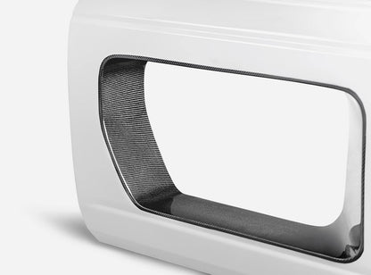 2021-2023 Ford Bronco 4-Door Fiberglass Front & Rear Halo Doors w/ Carbon Fiber Inserts