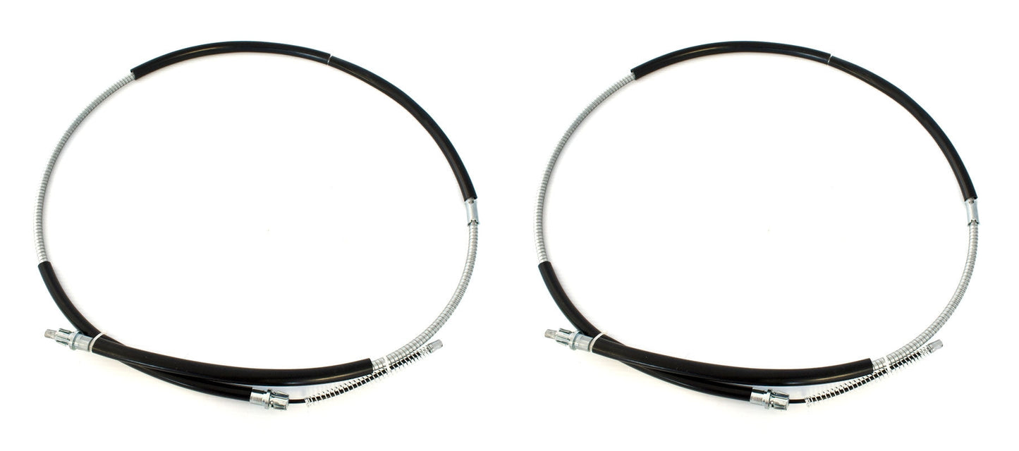 1993 Ford Mustang 69" Rear Parking E-Brake Cables for Drum Brakes - Set of 2