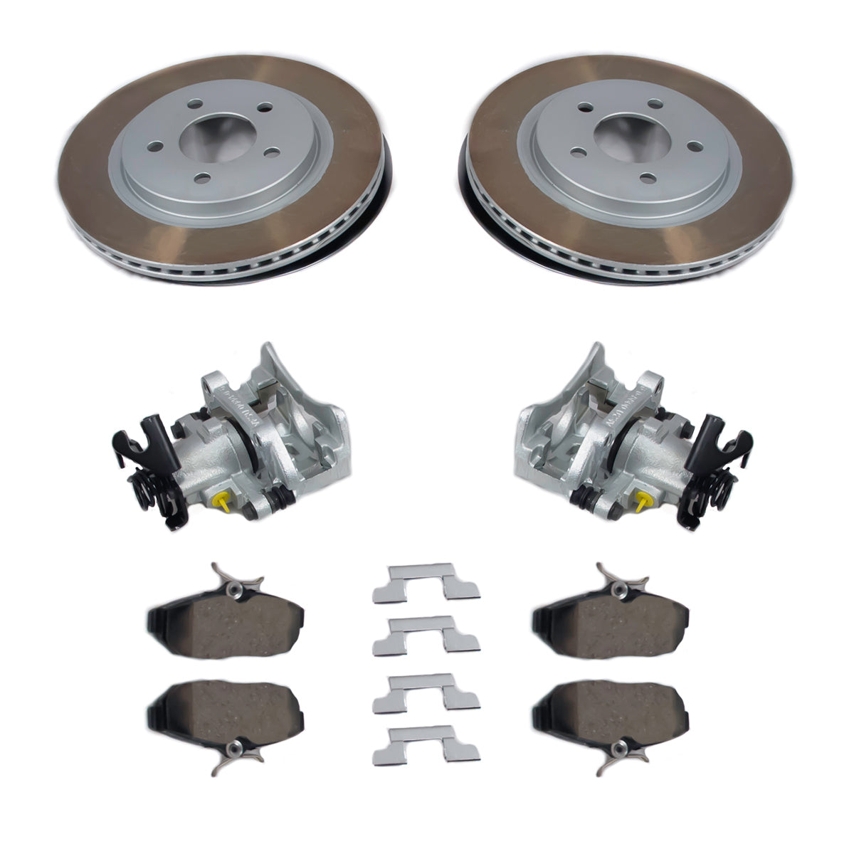 2005-2013 Mustang GT, V6 OEM Genuine Ford Rear Calipers, Brake Pads & Rotors NEW