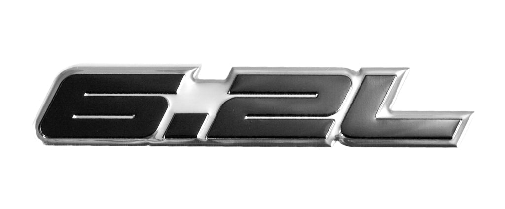 2010-2014 Ford F-150 Raptor Black & Silver 6.2L Fender Engine Trunk Emblem