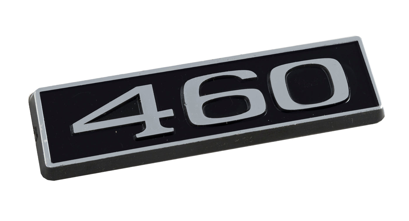 460 Ford Mustang 3.25" Engine Hood Scoop Emblem Badge Black & Chrome