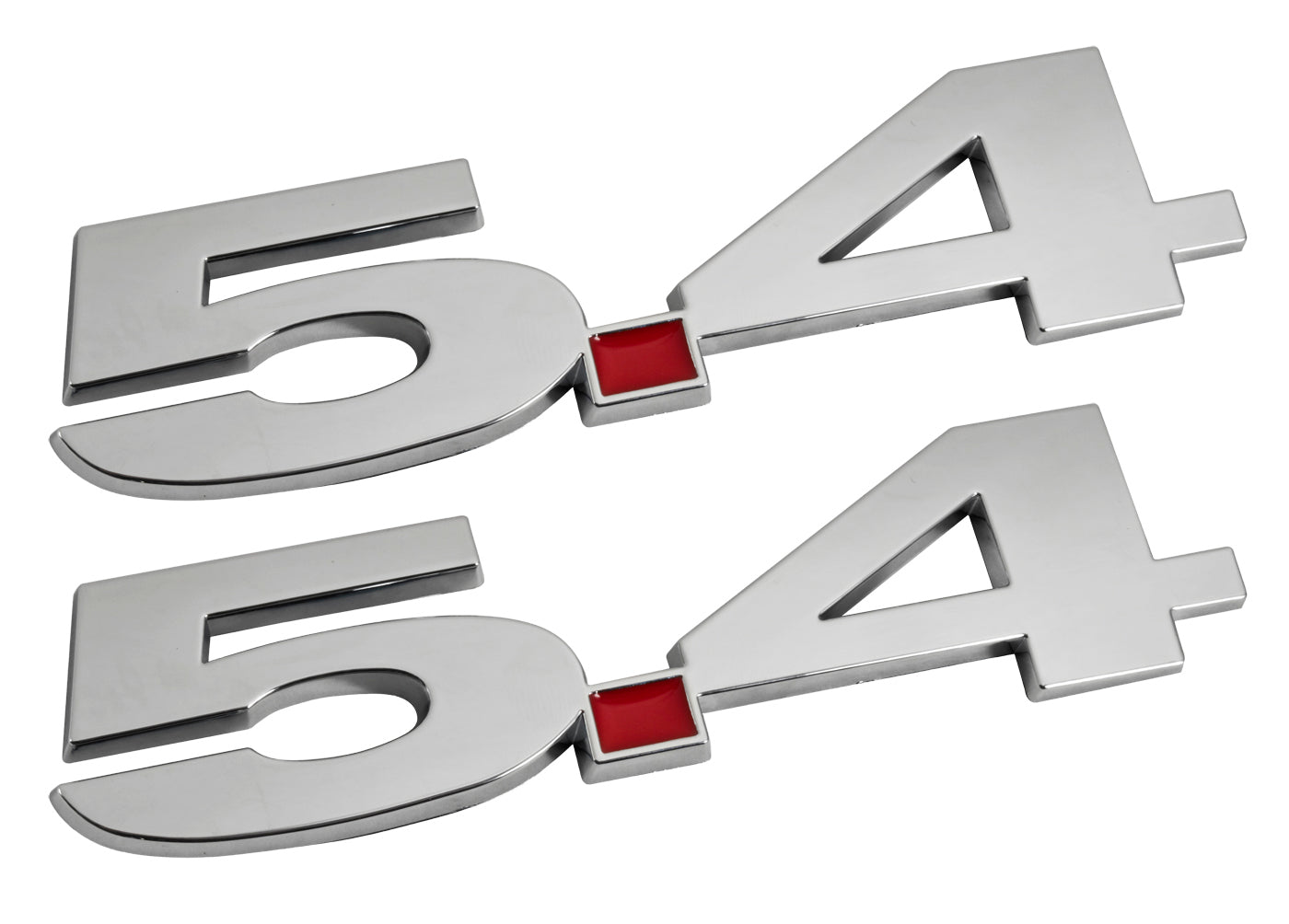 Ford Mustang Shelby GT500 Red Chrome 5.4 High Performance Emblem – Factory Muscle Parts