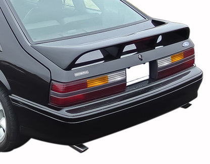 1993 Ford Mustang Cobra Vinyl Black & Chrome Rear Deck Lid Trunk Emblem 4.75"