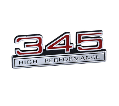 1987-1993 Ford Mustang GT Red Chrome 345 High Performance Emblem