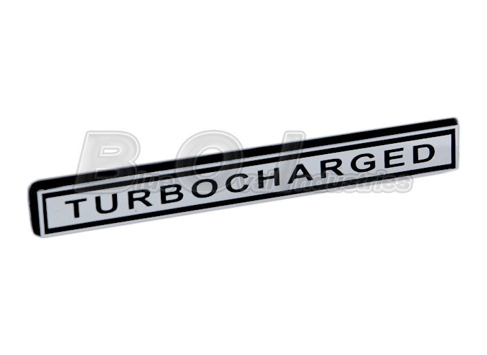 Mustang Turbocharged Chrome Bar 5" Emblem