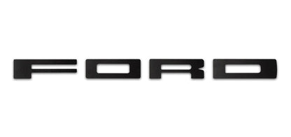 2010-2014 Ford F-150 Raptor Carbon Fiber FORD Front Grille Grill Letters Emblems