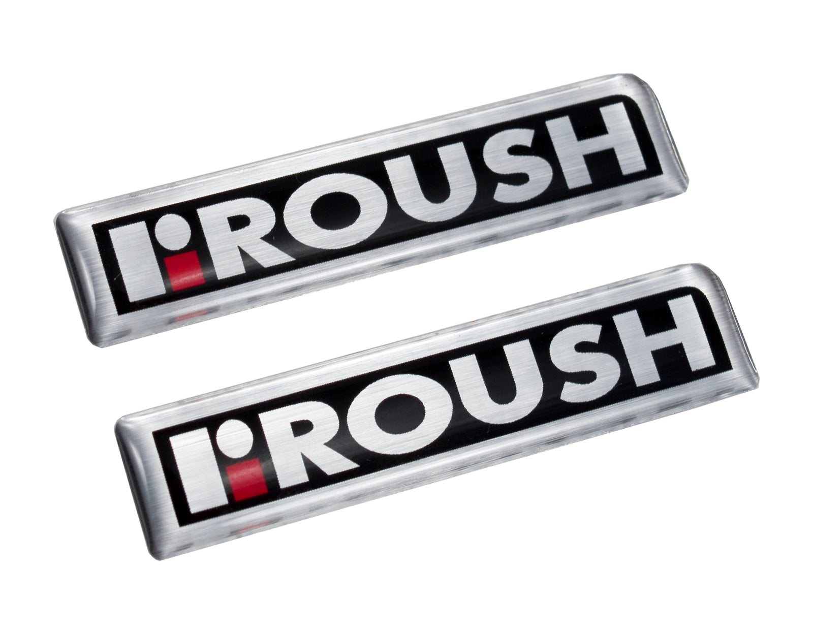 2005-2014 Mustang Roush 2 1/4" x 1/2" Interior Dash Flexible Emblems - Pair