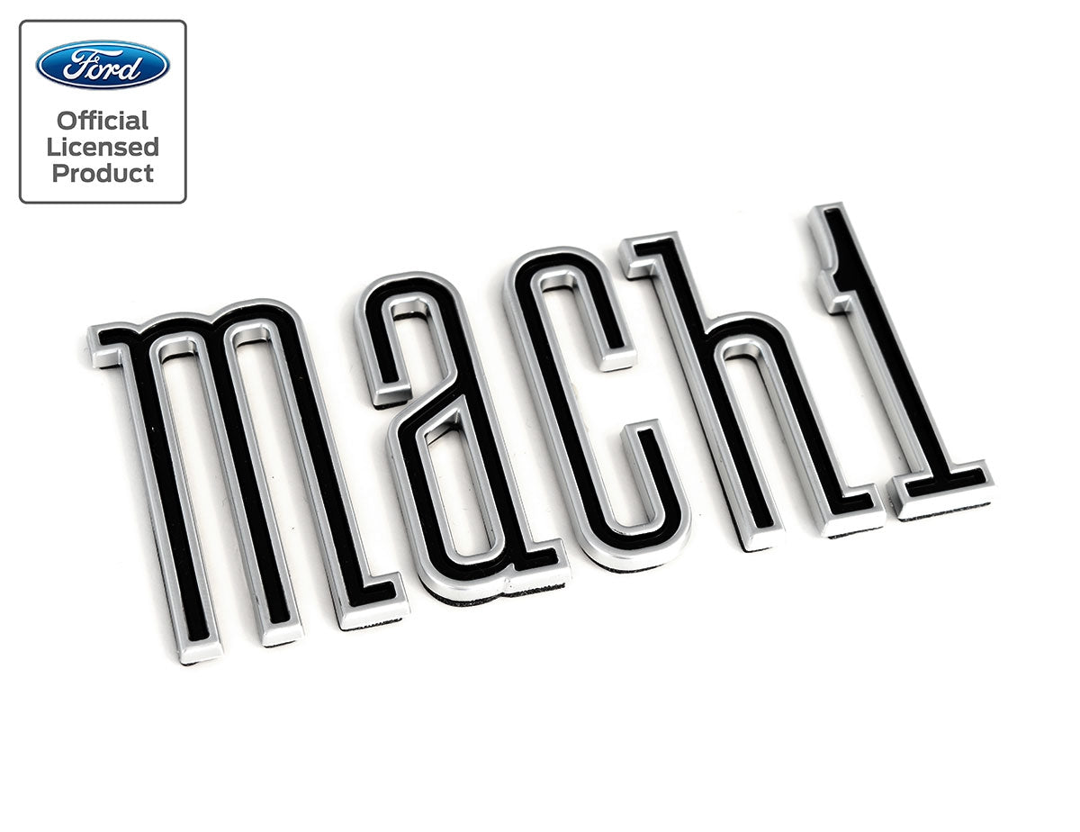 2003-2004 Ford Mustang Mach 1 Rear Deck Trunk Emblem Letters Chrome & Black