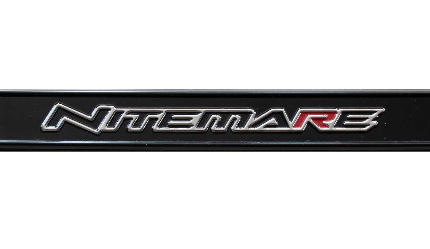 2019-2020 F150 Roush Nitemare 8.5" Black & Red Fender Side Emblem