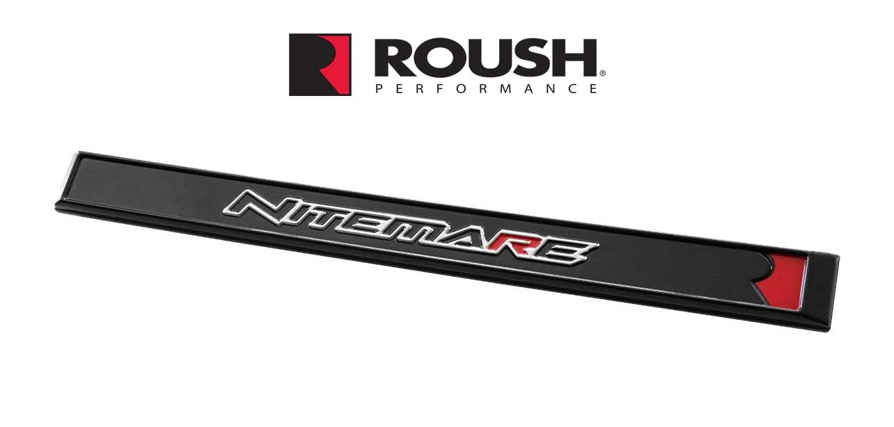 2019-2020 F150 Roush Nitemare 8.5" Black & Red Fender Side Emblem