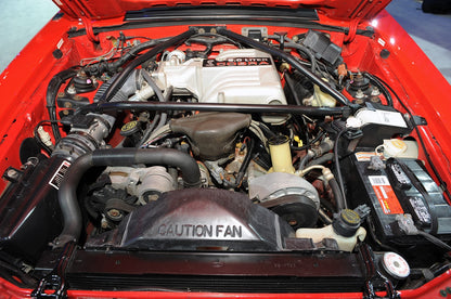 1983-1993 Mustang LX GT 5.0 V8 Black Radiator Upper Mounting Brackets Pair