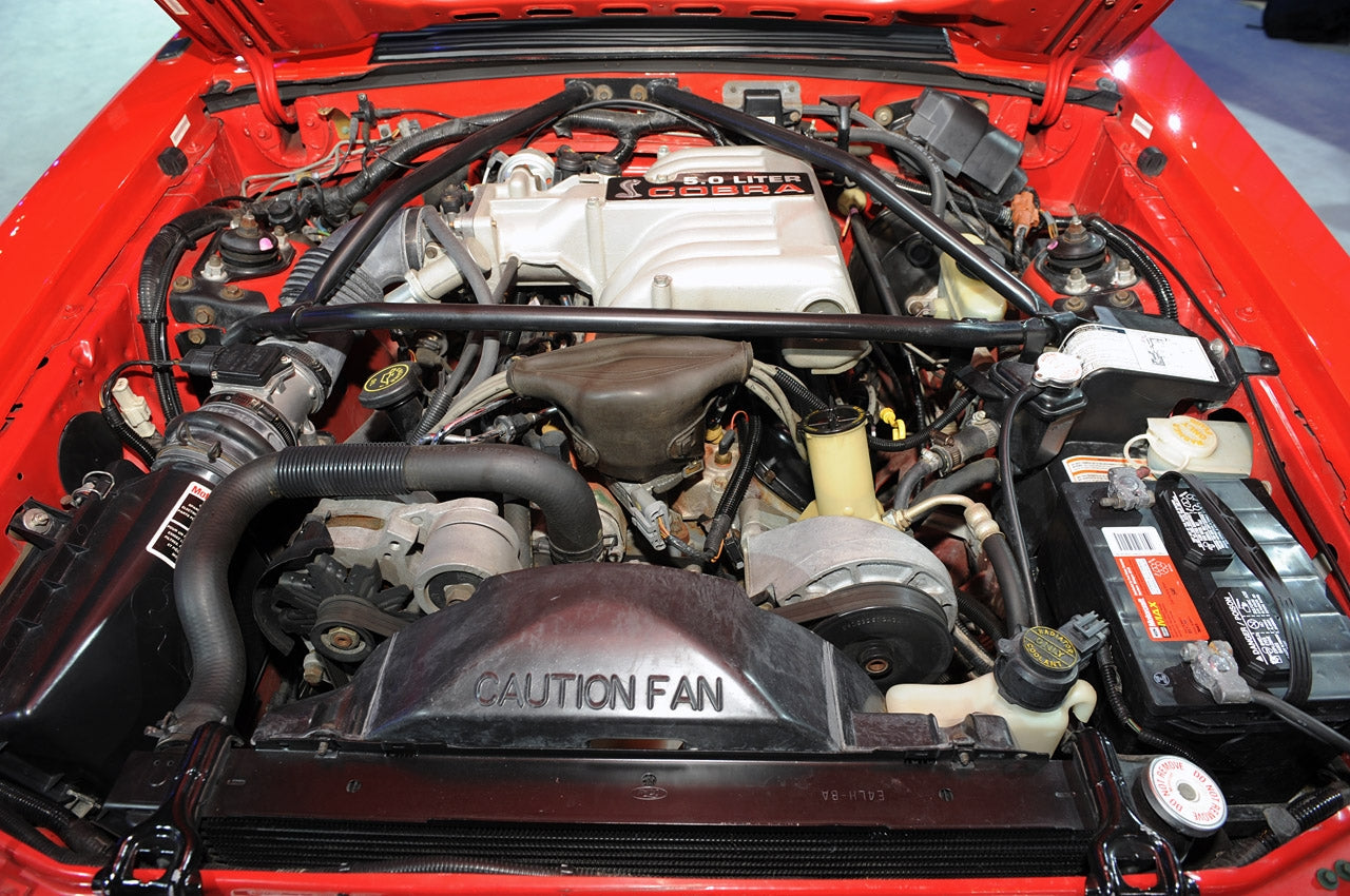 1983-1993 Mustang LX GT 5.0 V8 Black Radiator Upper Mounting Brackets w/ Rubber