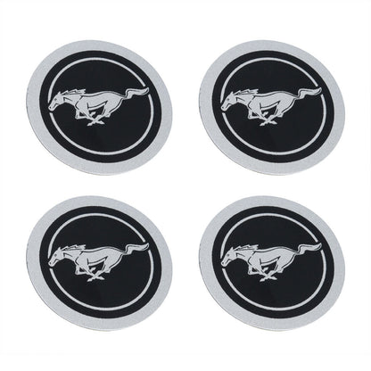 2018-2023 Mustang GT & I4 5pc Billet Engine Caps Cover Set Running Horse Inserts