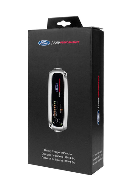 Ford Performance M-10300-FP 5.0 12V Smart Battery Charger & Maintainer w/ Cover