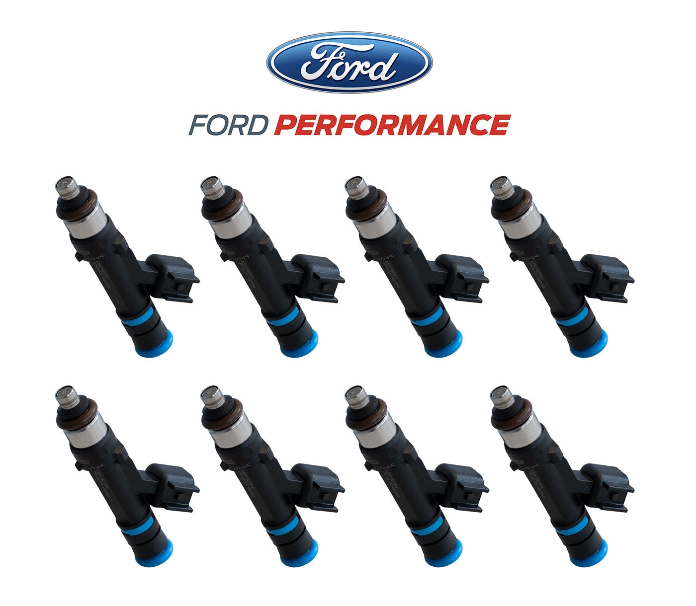 2020-2023 Shelby GT500 OEM M-9593-M55GT 55 lb pound Fuel Injectors Set of 8